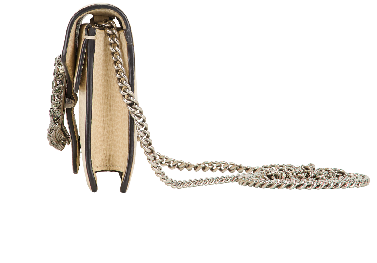 Dionysus Super Mini Shoulder Bag, &pound;495, Handbags, Beige, Leather, Bottom view
